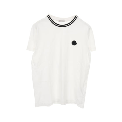 ラバーロゴ Tシャツ コットン ホワイト ブラック モンクレール トップス MONCLER