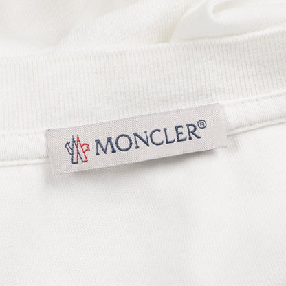 ラバーロゴ Tシャツ コットン ホワイト ブラック モンクレール トップス MONCLER