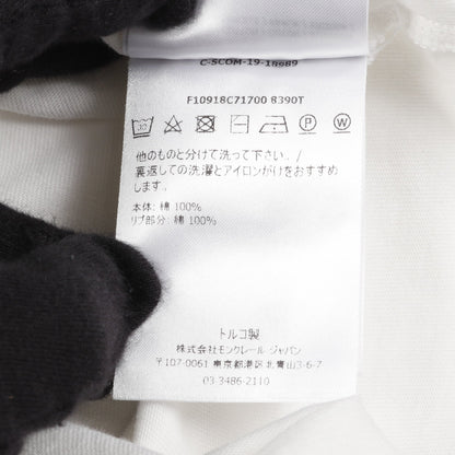 ラバーロゴ Tシャツ コットン ホワイト ブラック モンクレール トップス MONCLER