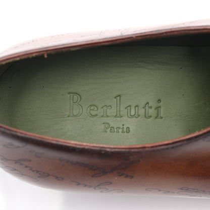 アレッサンドロ スクリット カリグラフィ ドレスシューズ レザー ブラウン ベルルッティ シューズ Berluti