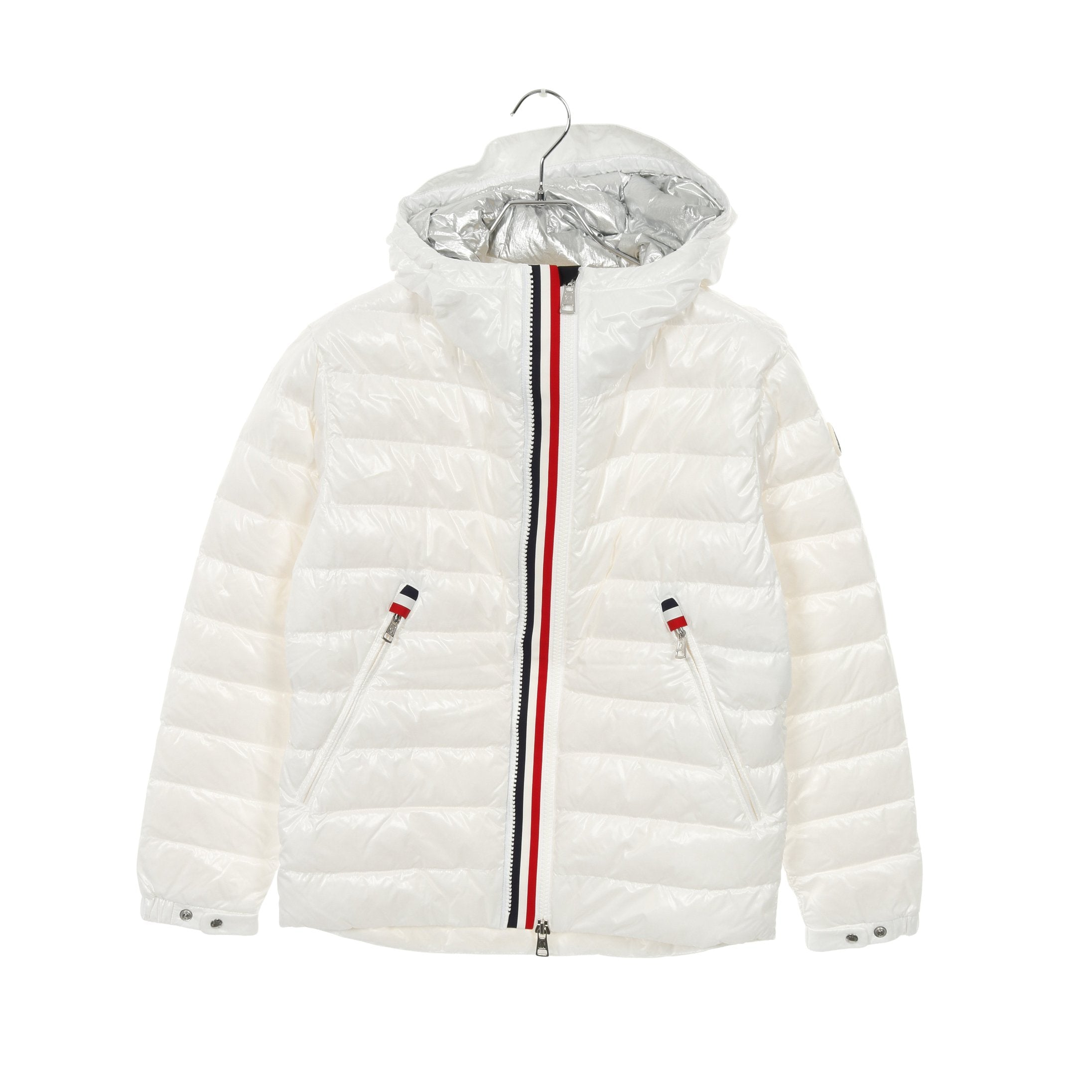 MONCLER ホワイト ダウンジャケット フード付き