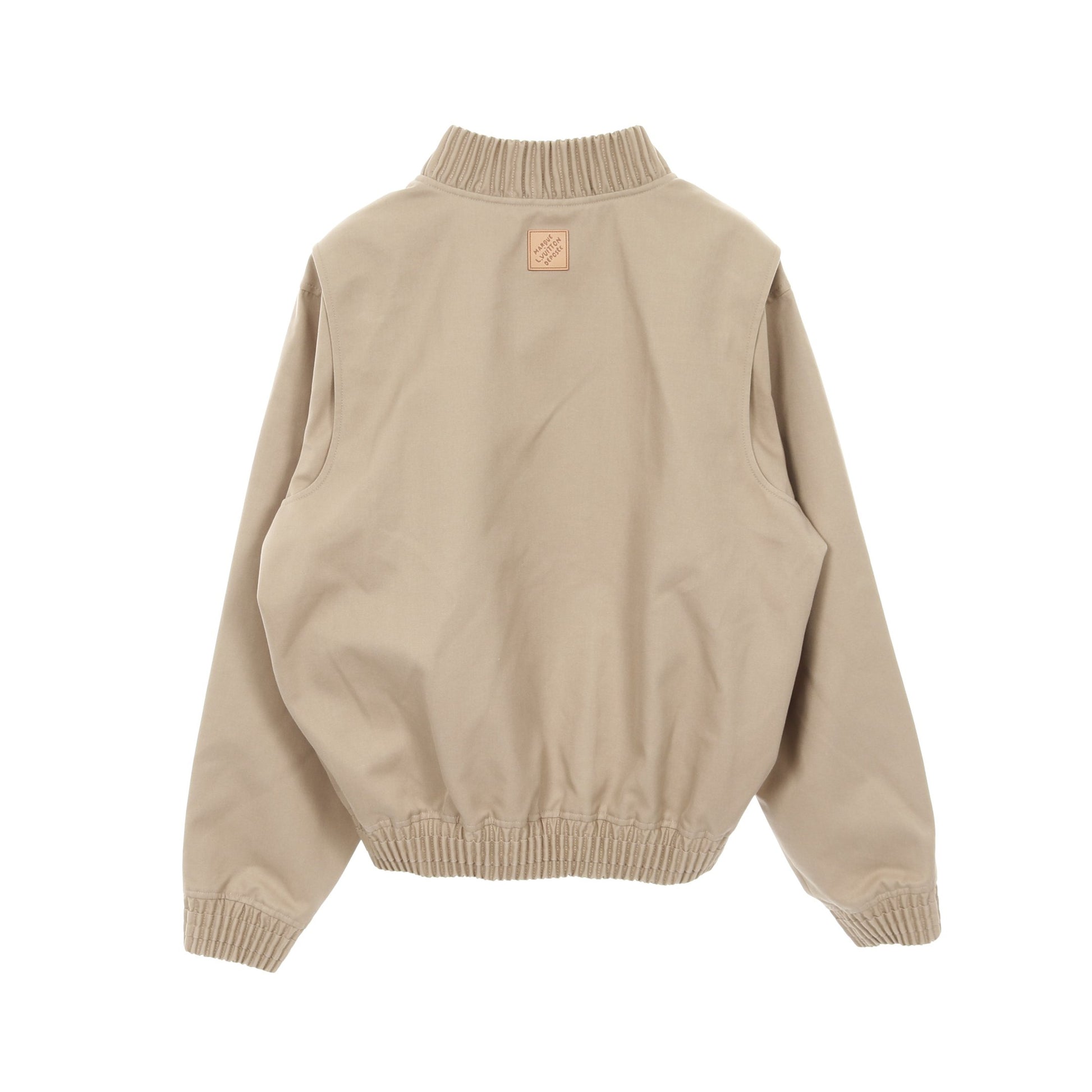 エンブロイダードコットンブレンドボンバー ジャケット コットン ベージュ 24AW ルイヴィトン アウター LOUIS VUITTON