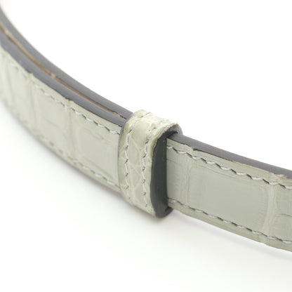 ケリーベルト ベルト アリゲーターマット ライトグリーン ゴールド金具 B刻印 エルメス 財布・小物 HERMES
