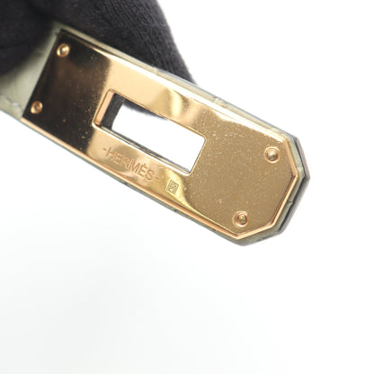 ケリーベルト ベルト アリゲーターマット ライトグリーン ゴールド金具 B刻印 エルメス 財布・小物 HERMES