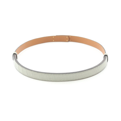 ケリーベルト ベルト アリゲーターマット ライトグリーン ゴールド金具 B刻印 エルメス 財布・小物 HERMES