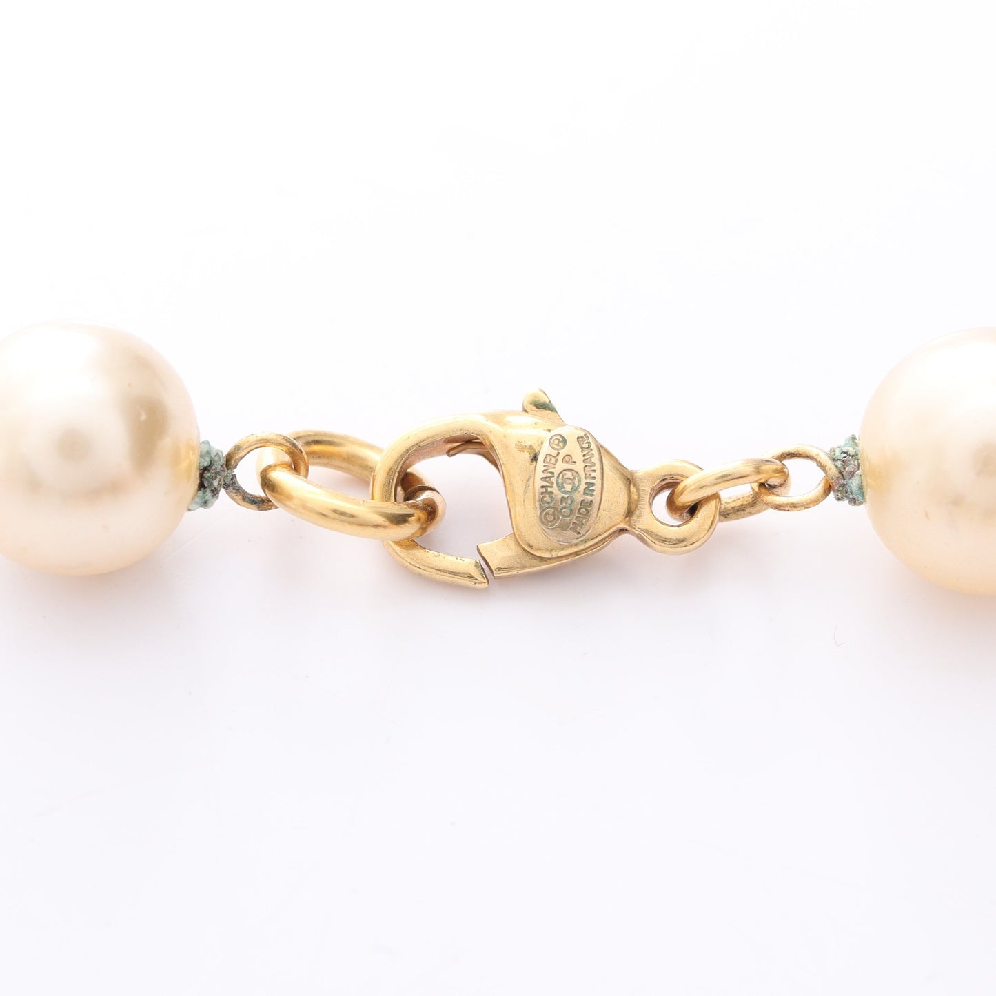 ココマーク ネックレス クローバー GP フェイクパール ゴールド アイボリー 03P シャネル アクセサリー CHANEL
