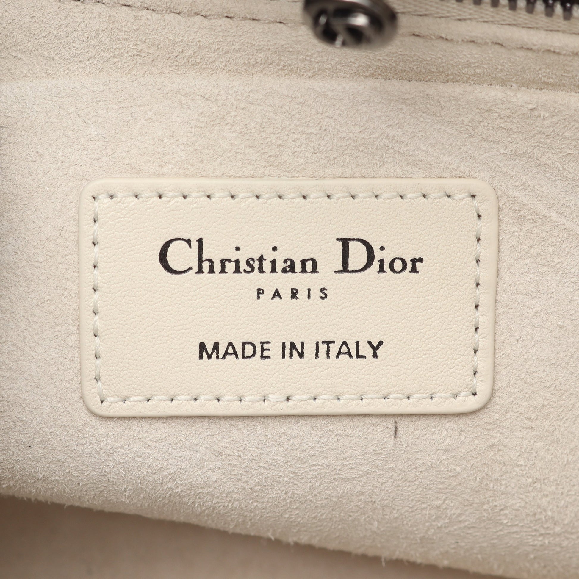 レディ 95.22 カナージュ ハンドバッグ レザー ホワイト 2WAY クリスチャンディオール バッグ Christian Dior