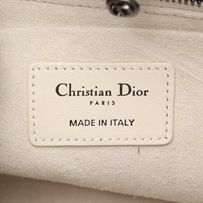レディ 95.22 カナージュ ハンドバッグ レザー ホワイト 2WAY クリスチャンディオール バッグ Christian Dior