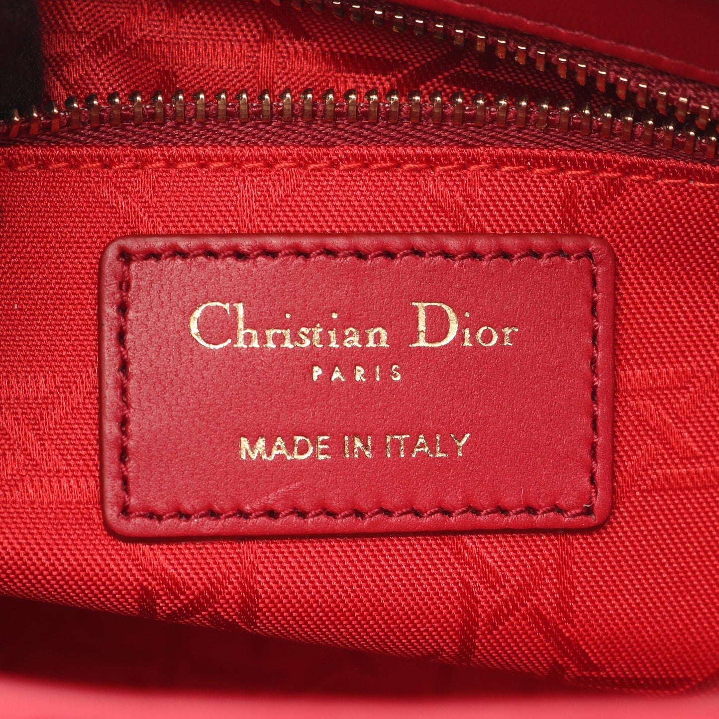 レディディオール スモール カナージュ ハンドバッグ レザー ピンクレッド 2WAY クリスチャンディオール バッグ Christian Dior