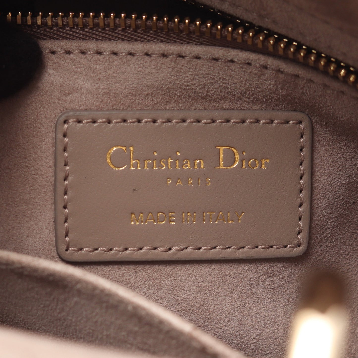 レディディオール スモール カナージュ ハンドバッグ レザー グレーベージュ 2WAY クリスチャンディオール バッグ Christian Dior