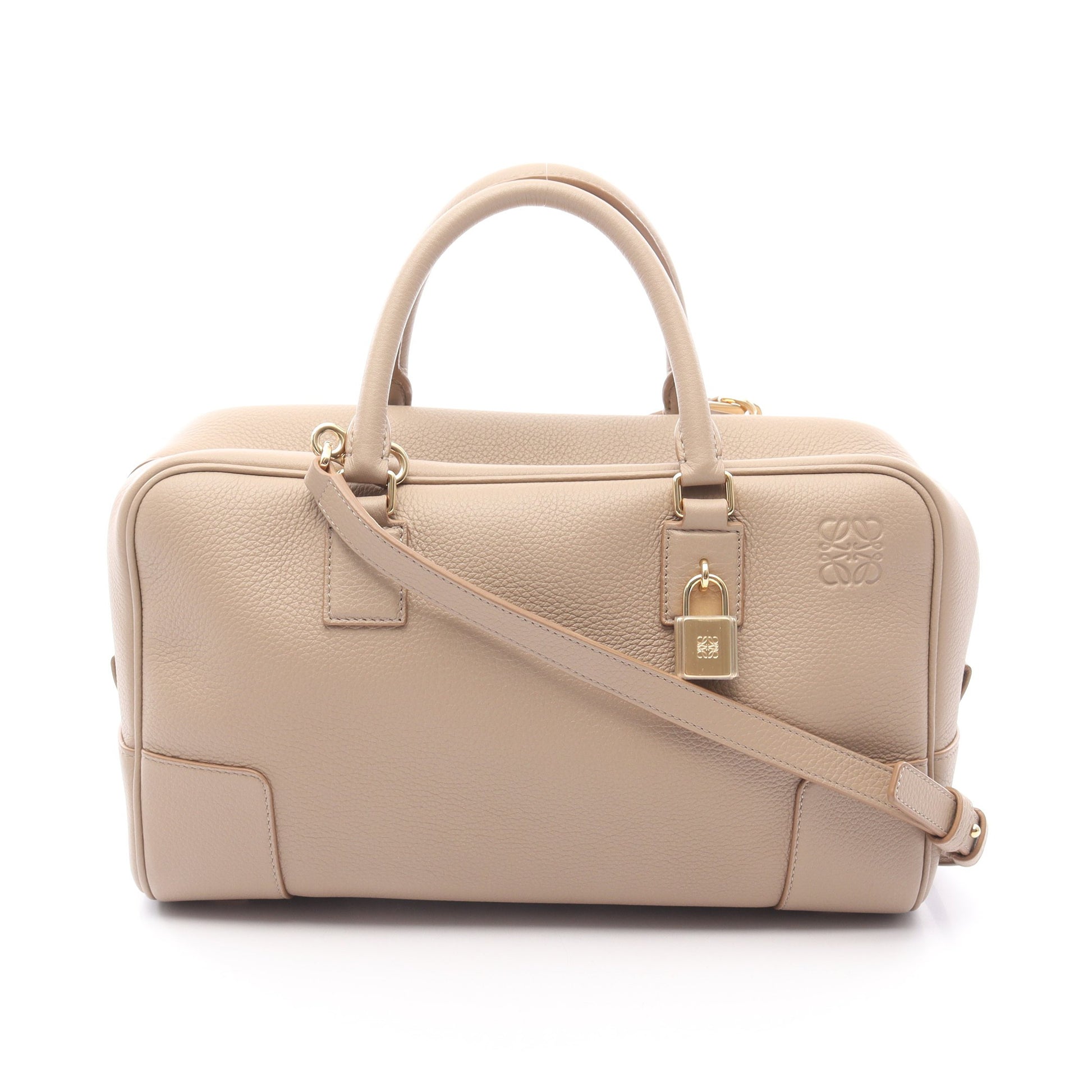 アマソナ28 ハンドバッグ レザー ベージュ 2WAY ロエベ バッグ LOEWE