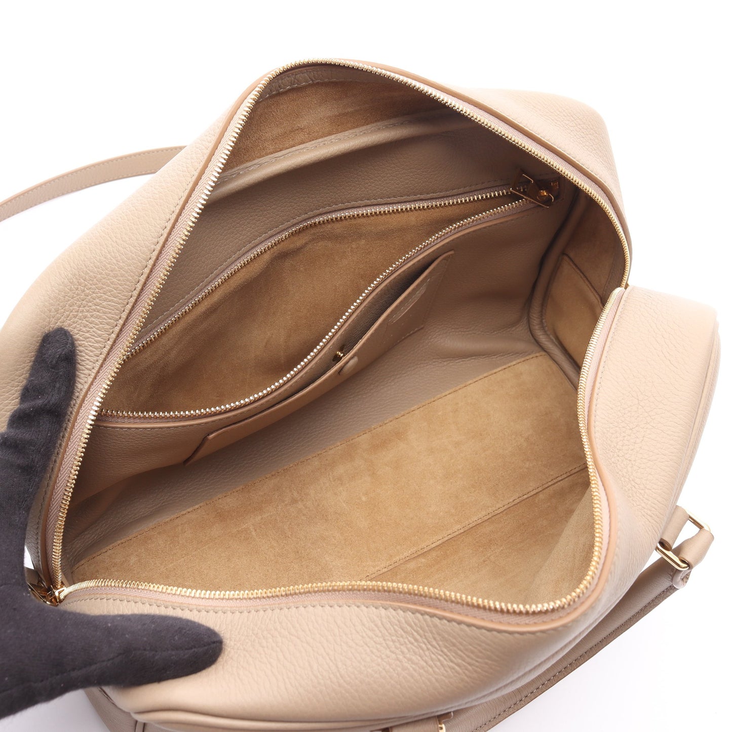 アマソナ28 ハンドバッグ レザー ベージュ 2WAY ロエベ バッグ LOEWE