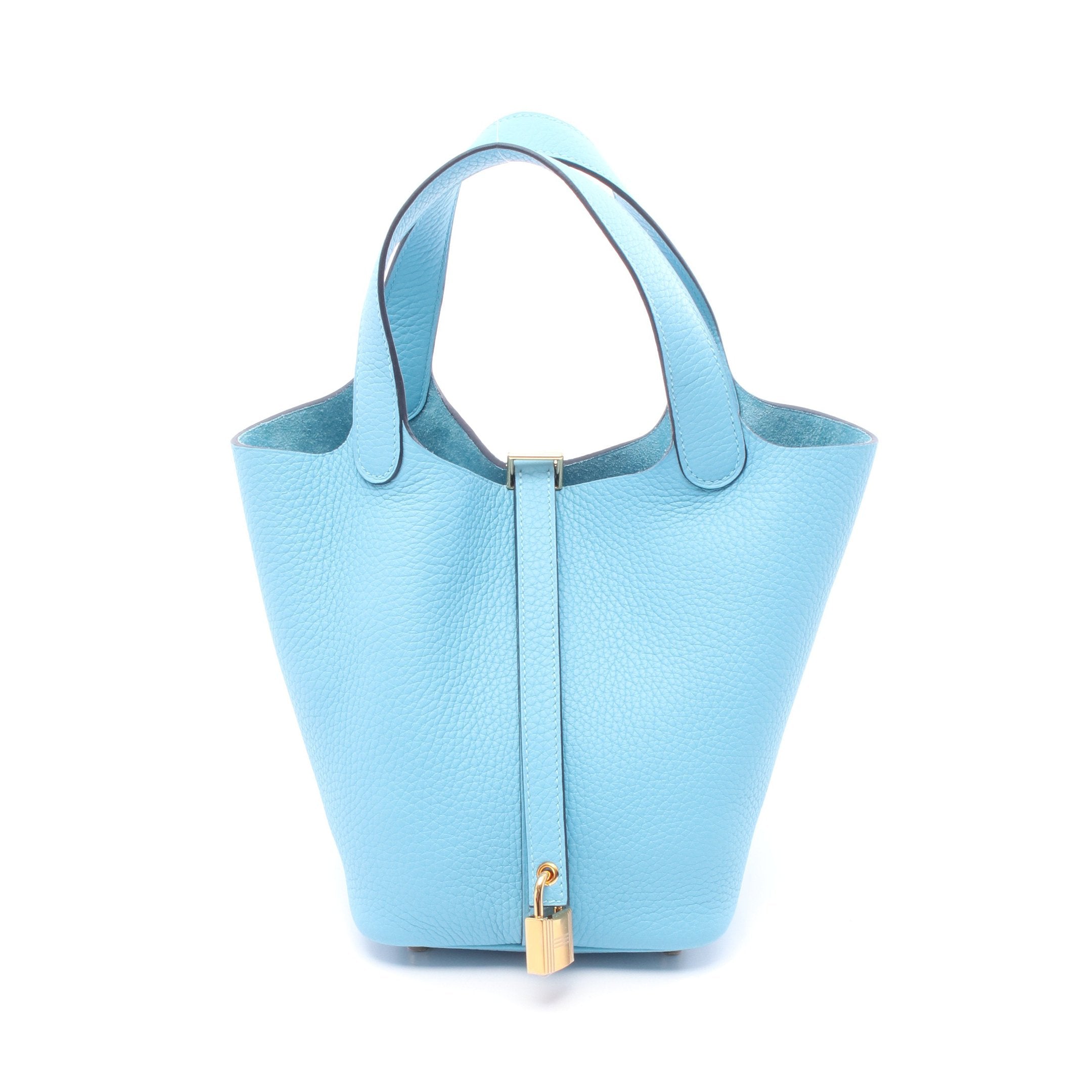 ひかり HERMES エルメス ピコタンロックPM ブルーエレクトニック ピコタンロックPM ブルーアズテック ハンドバッグ トリヨン