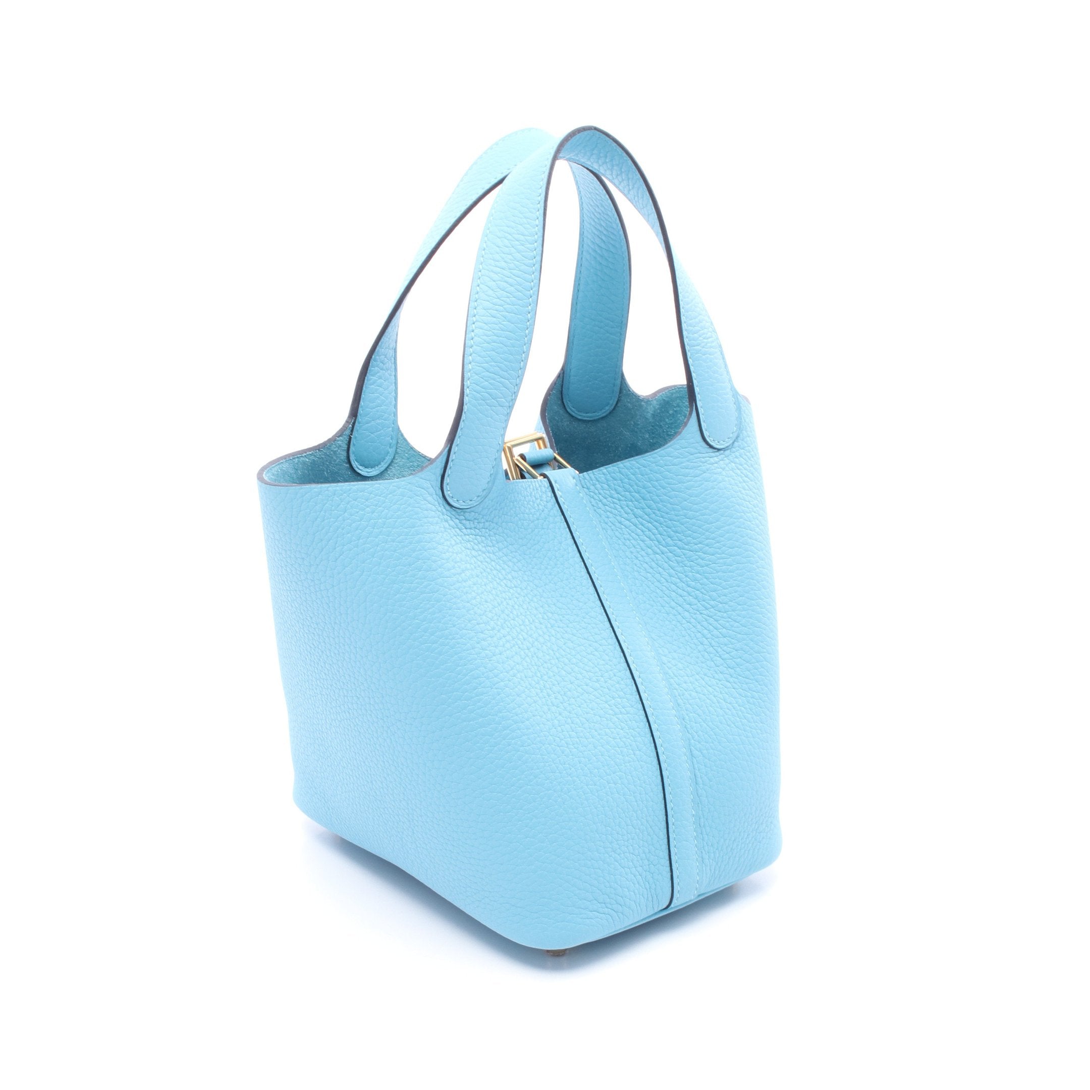 ピコタンロックPM ブルーアズテック ハンドバッグ トリヨンクレマンス