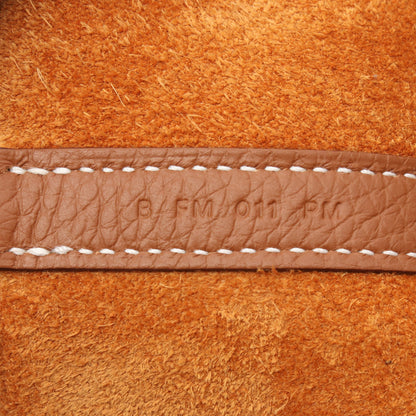 ピコタンロックMM ゴールド ハンドバッグ トリヨンクレマンス ブラウン ゴールド金具 B刻印 エルメス バッグ HERMES