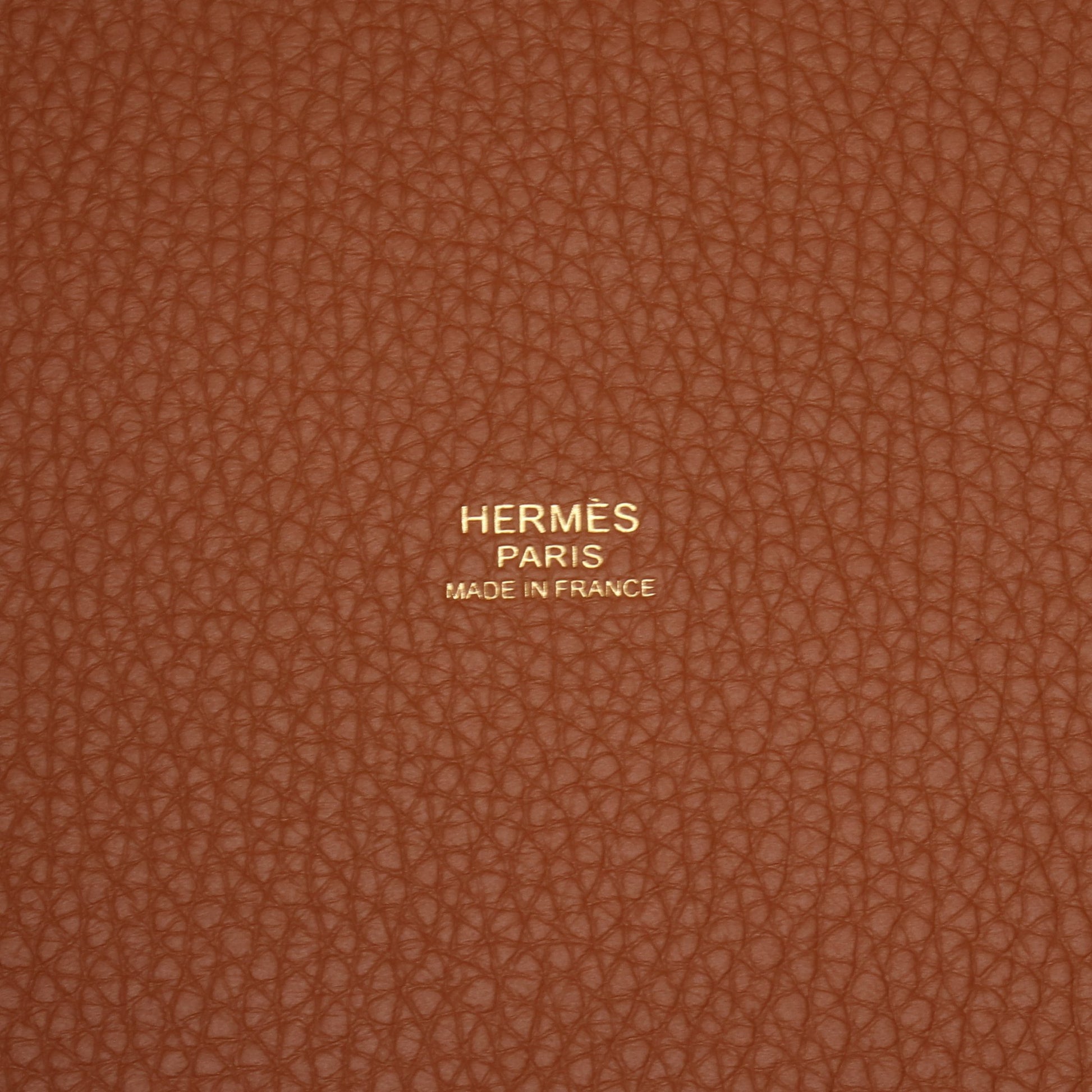 ピコタンロックMM ゴールド ハンドバッグ トリヨンクレマンス ブラウン ゴールド金具 B刻印 エルメス バッグ HERMES