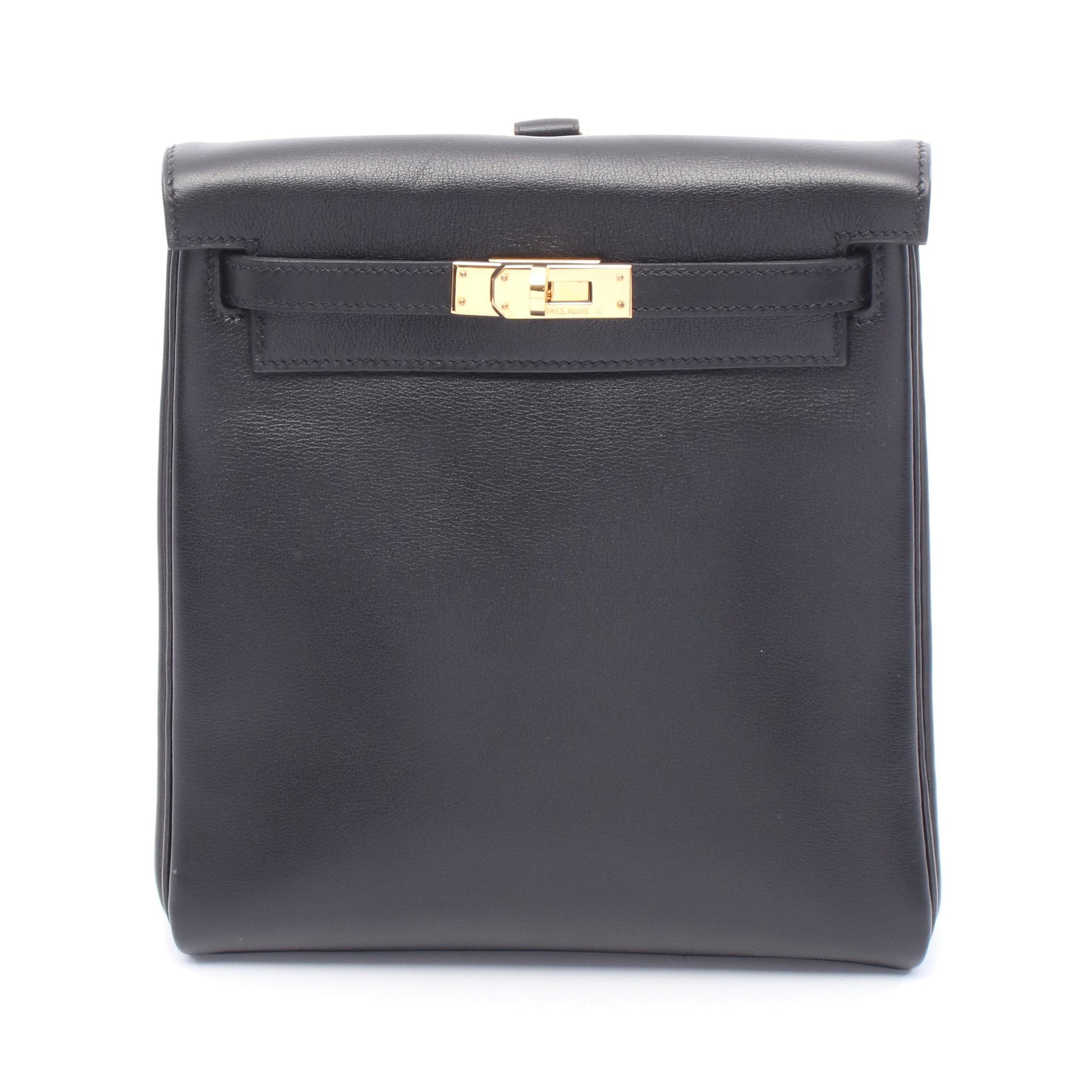 ケリーアドPM バックパック リュックサック ヴォーガリバー ブラック ゴールド金具 C刻印 エルメス バッグ HERMES