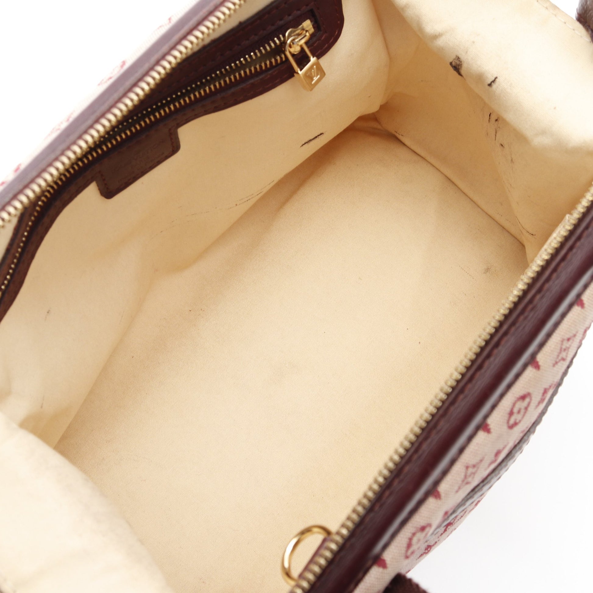 ジョセフィーヌPM モノグラムミニ スリーズ ハンドバッグ キャンバス レザー ピンク ボルドー ルイヴィトン バッグ LOUIS VUITTON