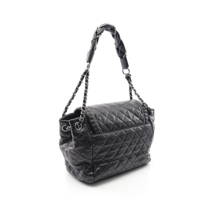 ココマーク チェーンショルダーバッグ ワンショルダーバッグ ラムスキン ブラック アンティークシルバー金具 シャネル バッグ CHANEL