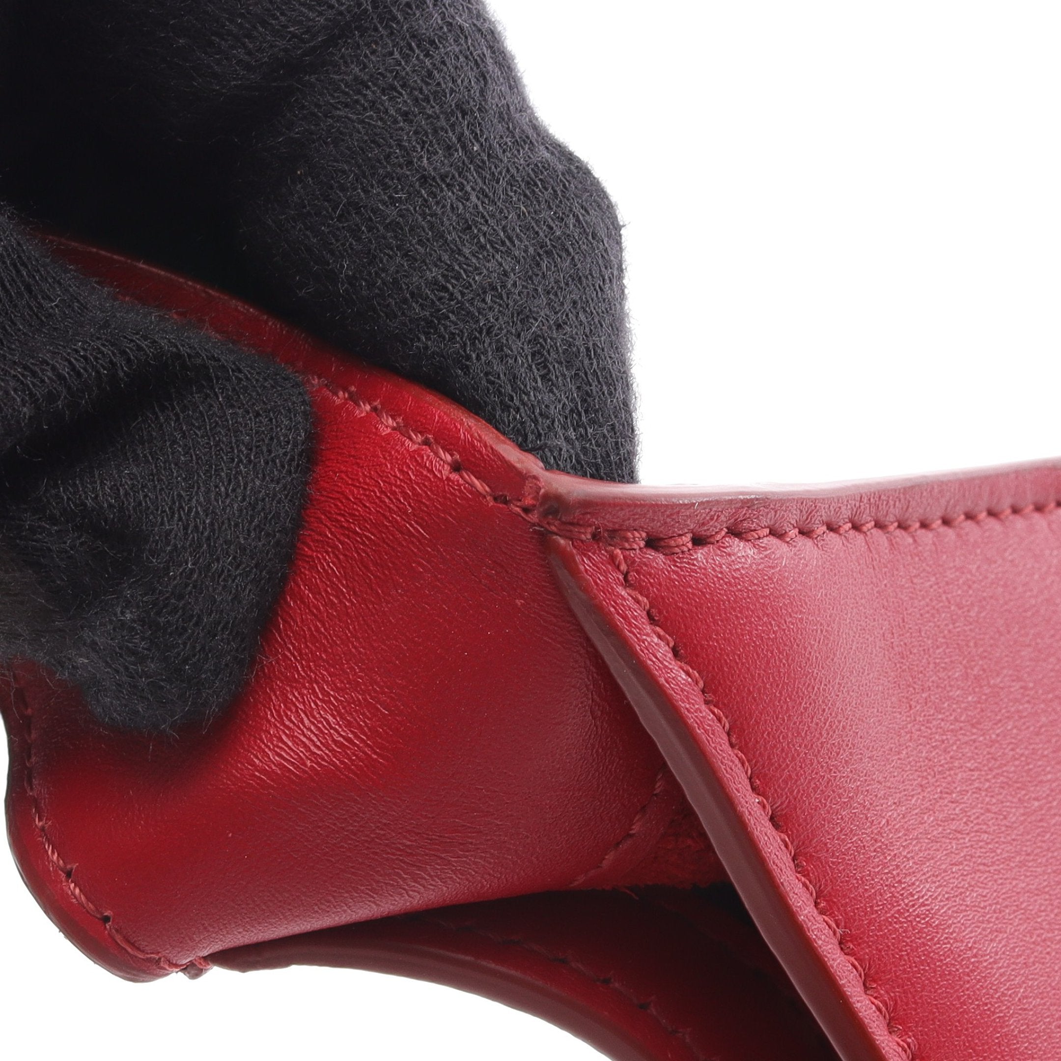 キュイル トリオンフ ワンショルダーバッグ レザー レッド セリーヌ