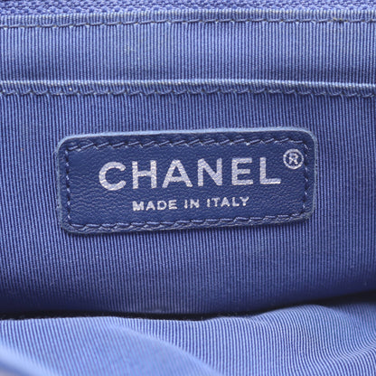 マトラッセ バックパック リュックサック ラムスキン ブルー シルバー金具 シャネル バッグ CHANEL