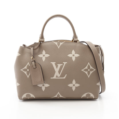 プティ パレPM モノグラムアンプラント トゥルトレール クレーム ハンドバッグ レザー グレーベージュ 2WAY ルイヴィトン バッグ LOUIS VUITTON