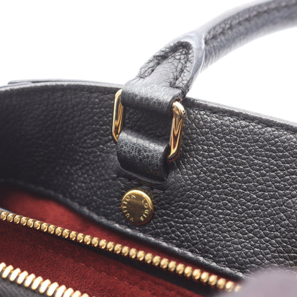 モンテーニュBB バイカラーモノグラムアンプラント ハンドバッグ レザー ブラック ベージュ ルイヴィトン バッグ LOUIS VUITTON