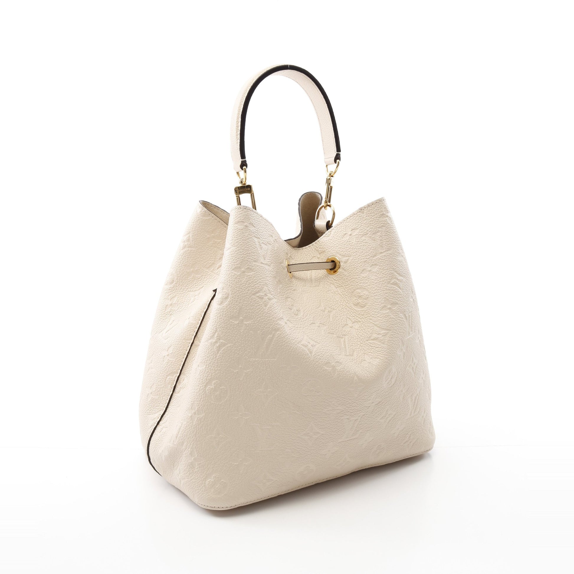 ネオノエMM モノグラムアンプラント クリーム ショルダーバッグ レザー オフホワイト 2WAY ルイヴィトン バッグ LOUIS VUITTON