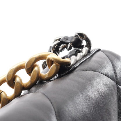 19 ディズヌフ マトラッセ チェーンショルダーバッグ ラムスキン ブラック コンビ金具 2WAY シャネル バッグ CHANEL