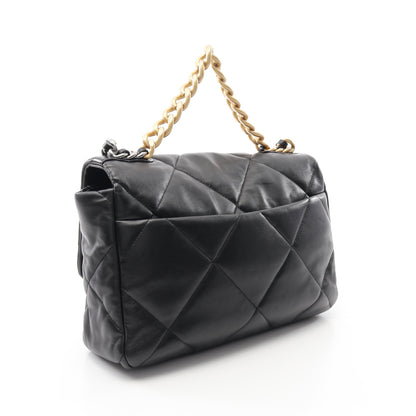 19 ディズヌフ マトラッセ チェーンショルダーバッグ ラムスキン ブラック コンビ金具 2WAY シャネル バッグ CHANEL