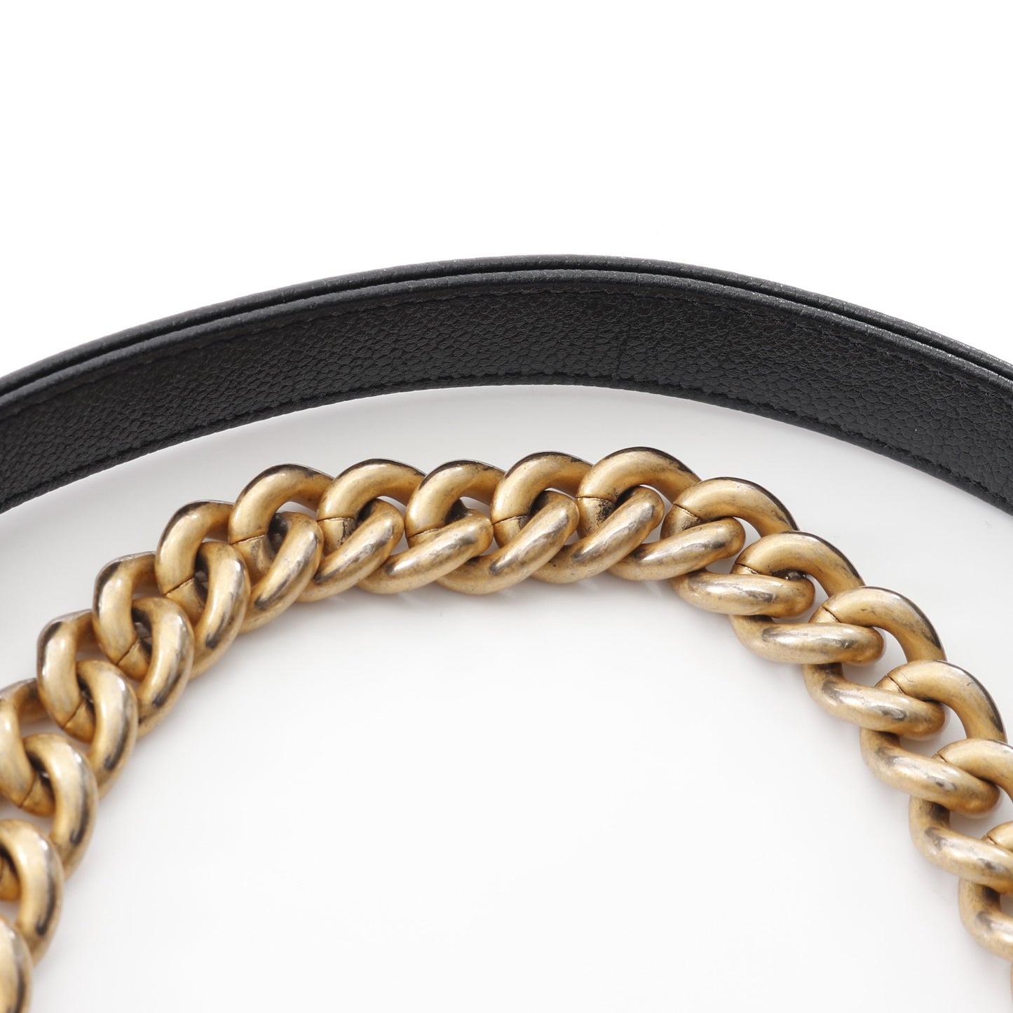 ボーイシャネル チェーンショルダーバッグ キャビアスキン ブラック ゴールド金具 シャネル バッグ CHANEL