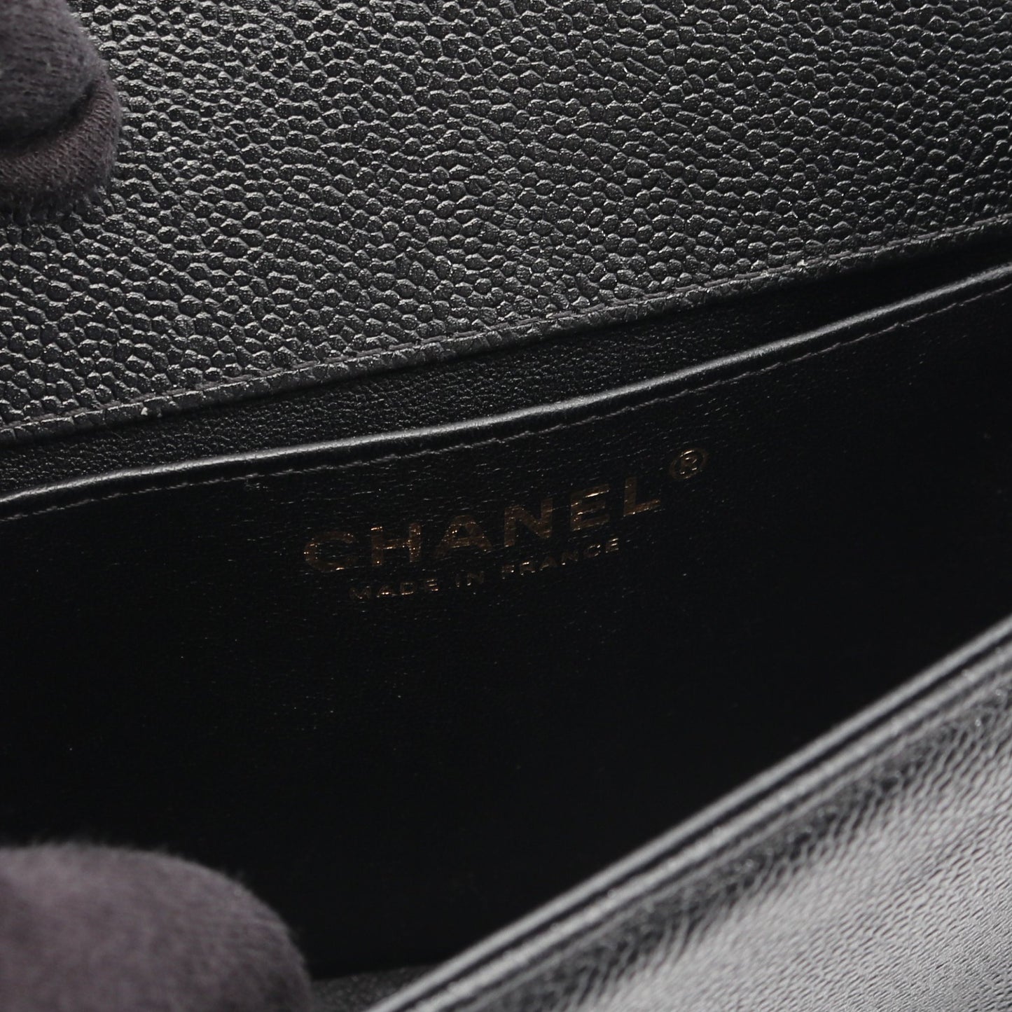 ボーイシャネル チェーンショルダーバッグ キャビアスキン ブラック ゴールド金具 シャネル バッグ CHANEL