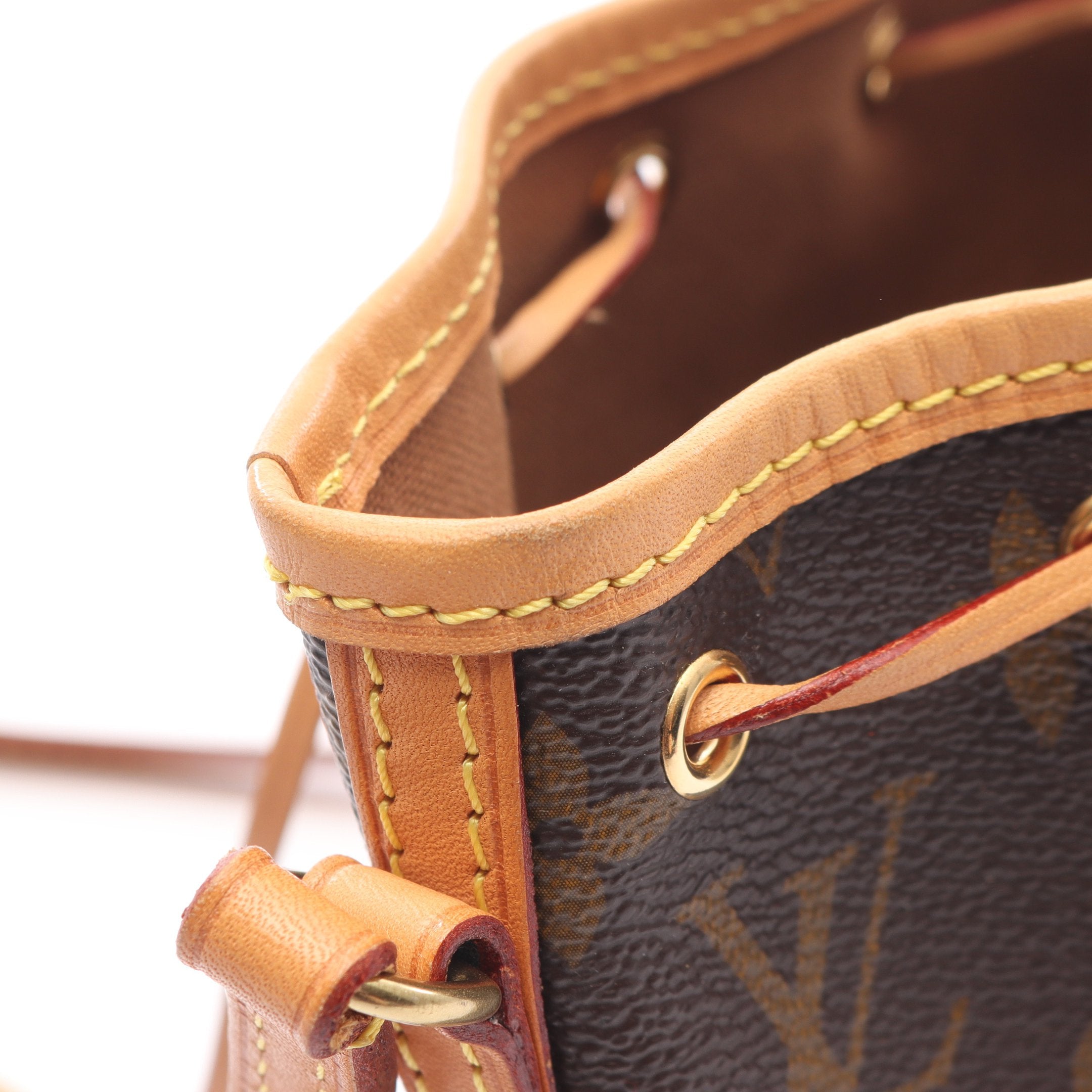 ルイ・ヴィトン LOUIS VUITTON ナノ ノエ ショルダーバッグ バッグ PVCコーティングキャンバス レザー モノグラム レディース ブラウン系 M41346 【中古】 ルイヴィトンナノノエ 14145 ブラウン レディース モノグラム