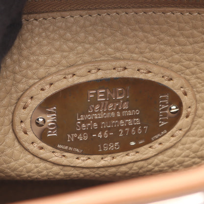 ピーカブー レギュラー セレリア ハンドバッグ レザー ブラウン 2WAY フェンディ バッグ FENDI