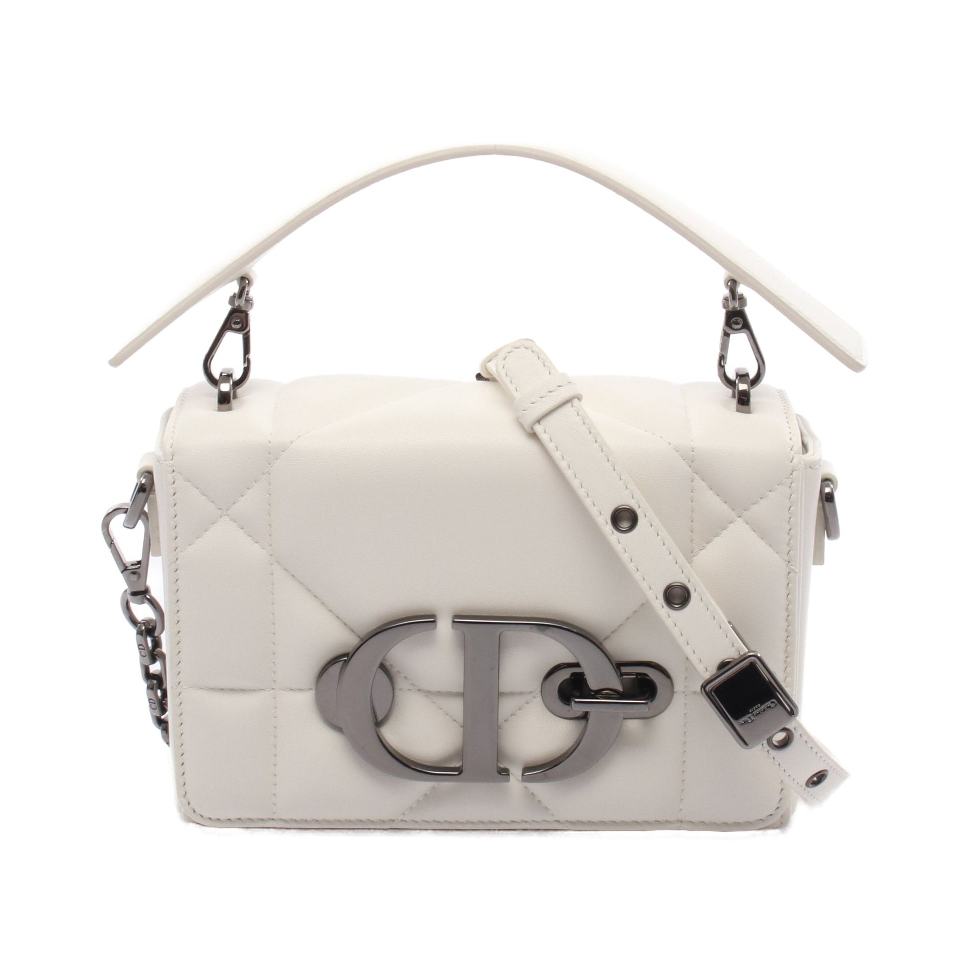 30 MONTAIGNE モンテーニュ ハンドバッグ レザー ホワイト 2WAY クリスチャンディオール バッグ Christian Dior