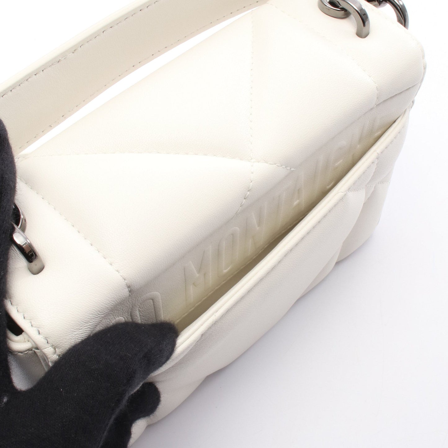 30 MONTAIGNE モンテーニュ ハンドバッグ レザー ホワイト 2WAY クリスチャンディオール バッグ Christian Dior