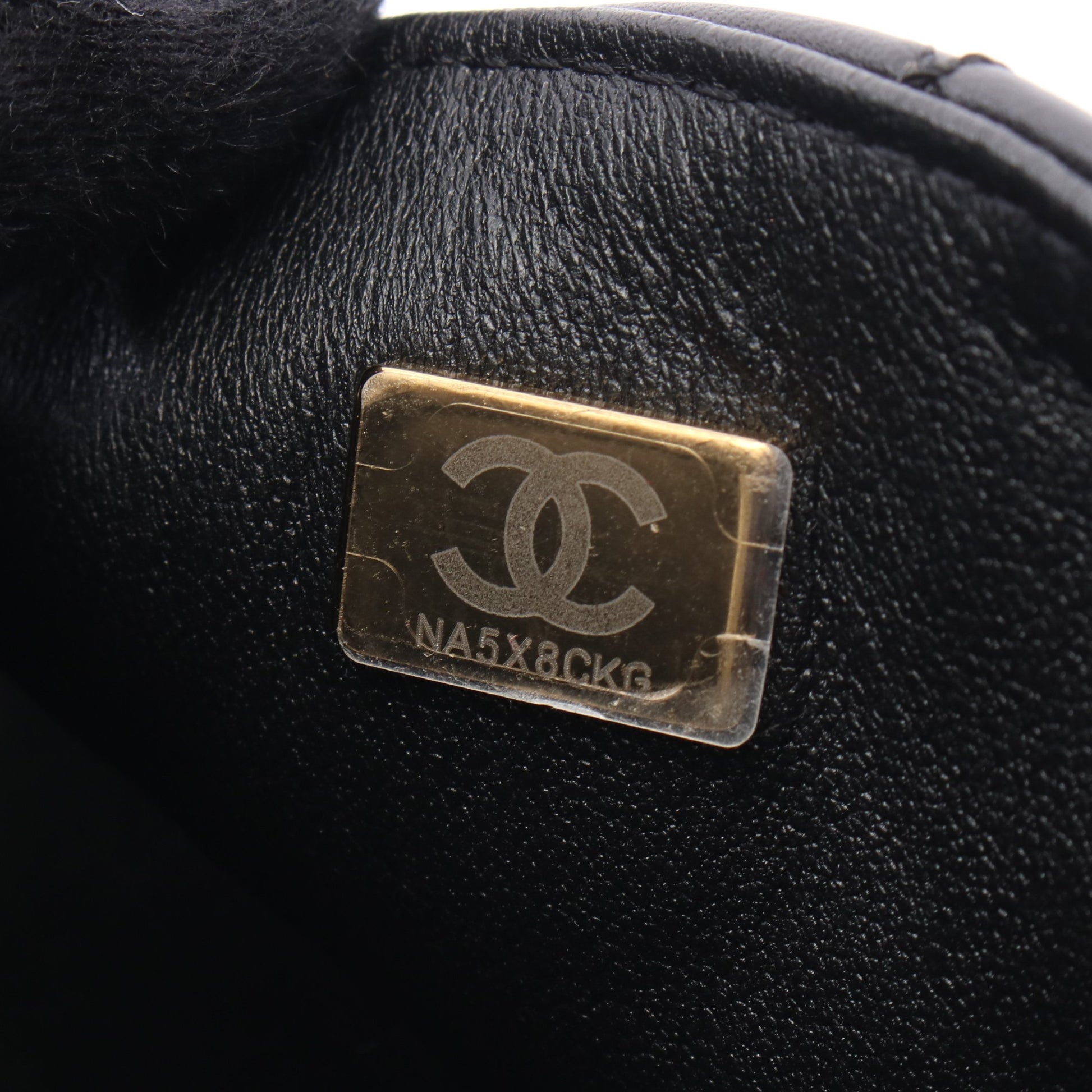 2.55 ミニマトラッセ Wチェーンショルダーバッグ レザー ブラック ゴールド金具 シャネル バッグ CHANEL