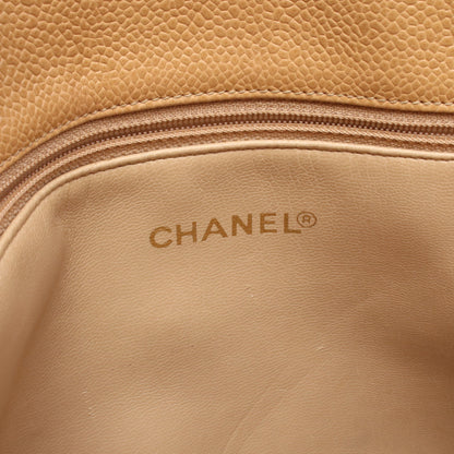 マトラッセ PST チェーンショルダーバッグ チェーントートバッグ キャビアスキン ベージュ ゴールド金具 シャネル バッグ CHANEL
