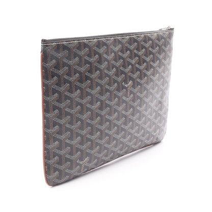 セナMM クラッチバッグ コーティングキャンバス ダークブラウン ゴヤール バッグ GOYARD