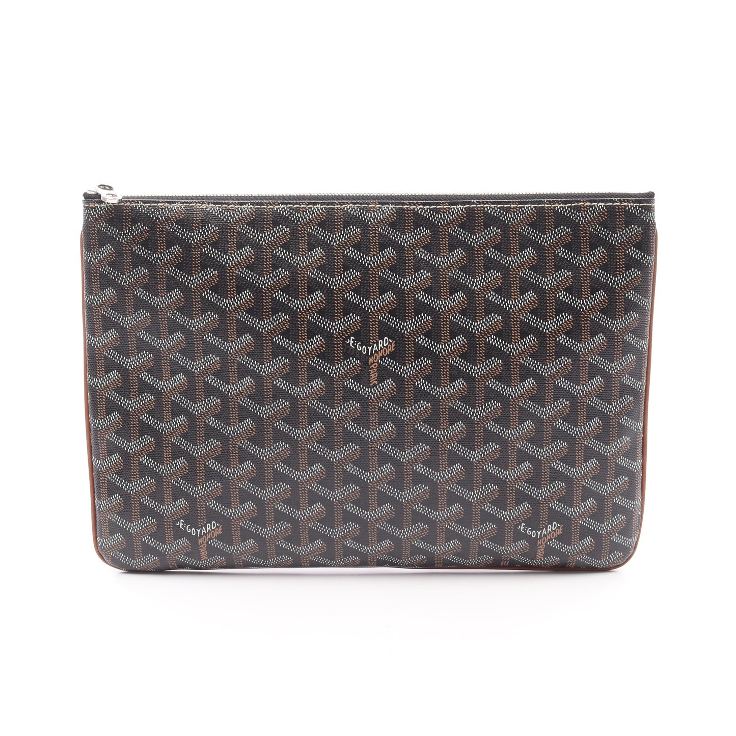 セナMM クラッチバッグ コーティングキャンバス ダークブラウン ゴヤール バッグ GOYARD