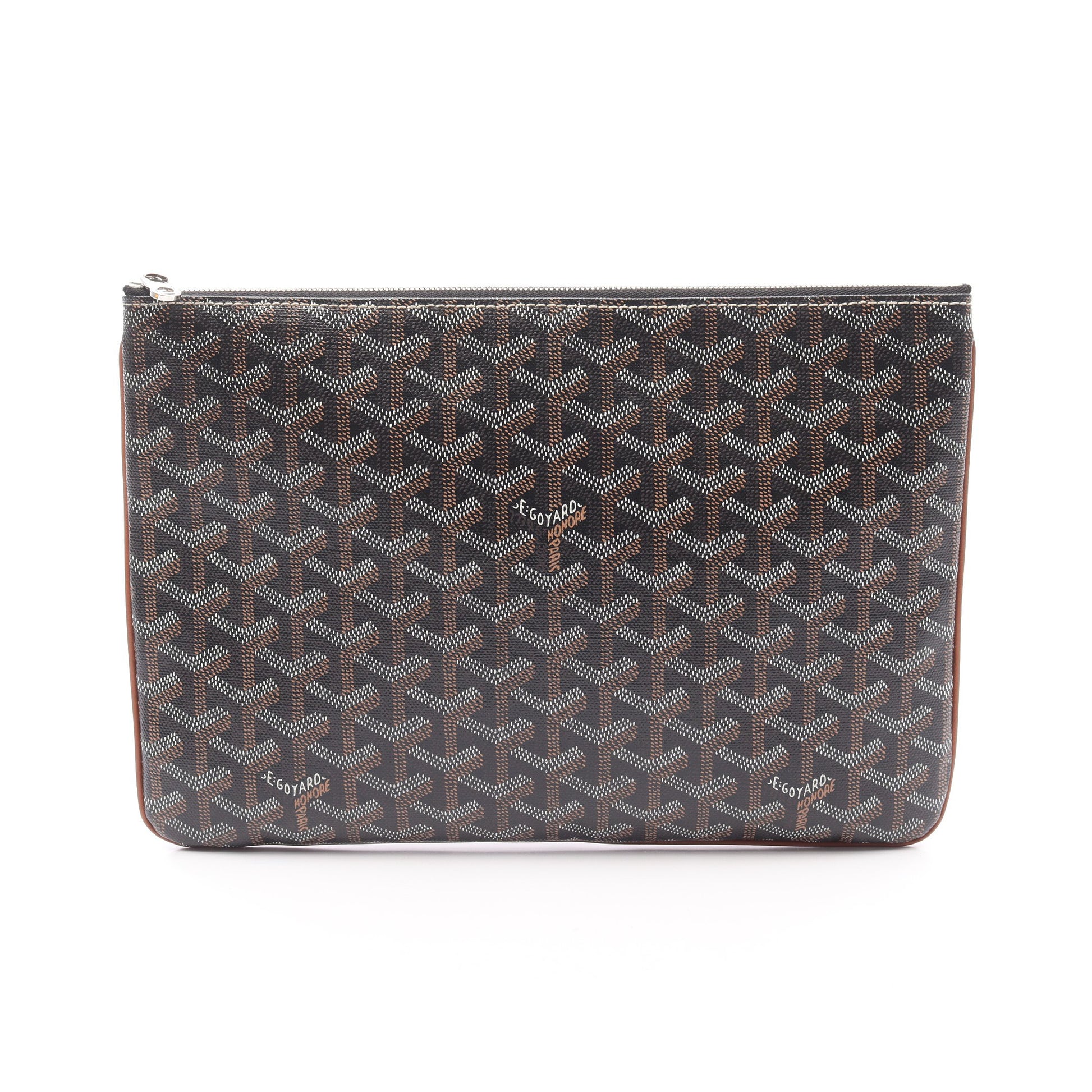 セナMM クラッチバッグ コーティングキャンバス ダークブラウン ゴヤール バッグ GOYARD