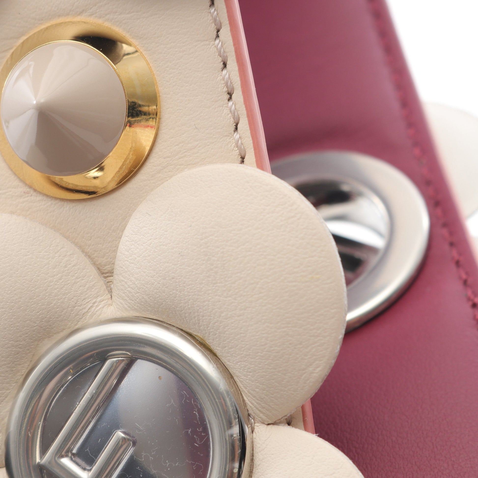 ストラップユー エフイズ ショルダーストラップ フラワー レザー ライトベージュ マルチカラー フェンディ 財布・小物 FENDI