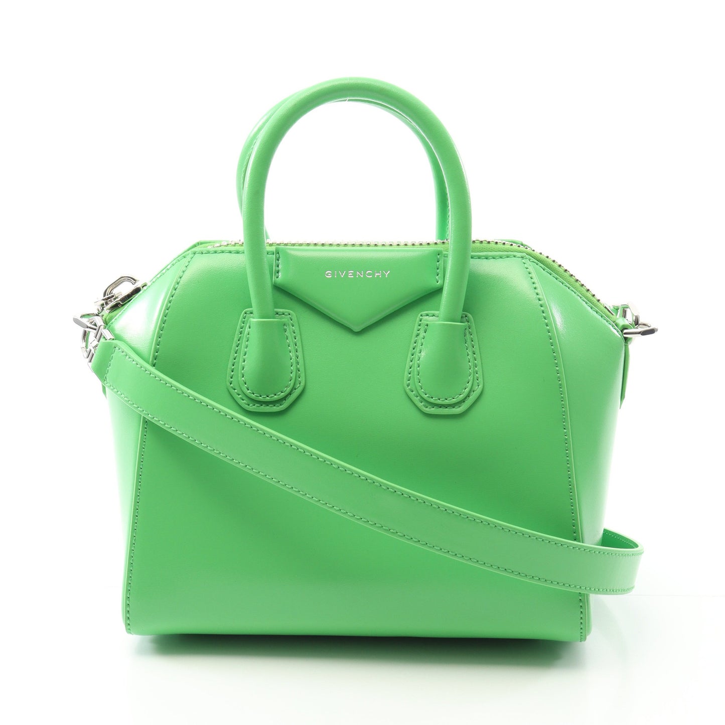 ANTIGONA アンティゴナ ミニ ハンドバッグ レザー グリーン 2WAY ジバンシィ バッグ GIVENCHY