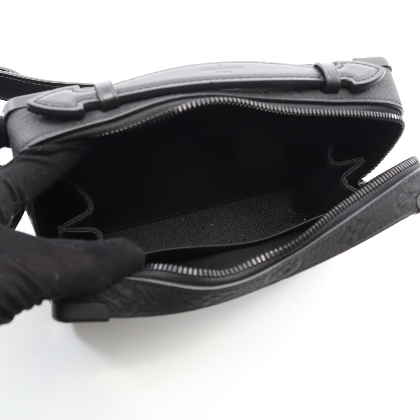 ハンドル ソフトトランク モノグラムトリヨン ショルダーバッグ レザー ブラック 2WAY ルイヴィトン バッグ LOUIS VUITTON