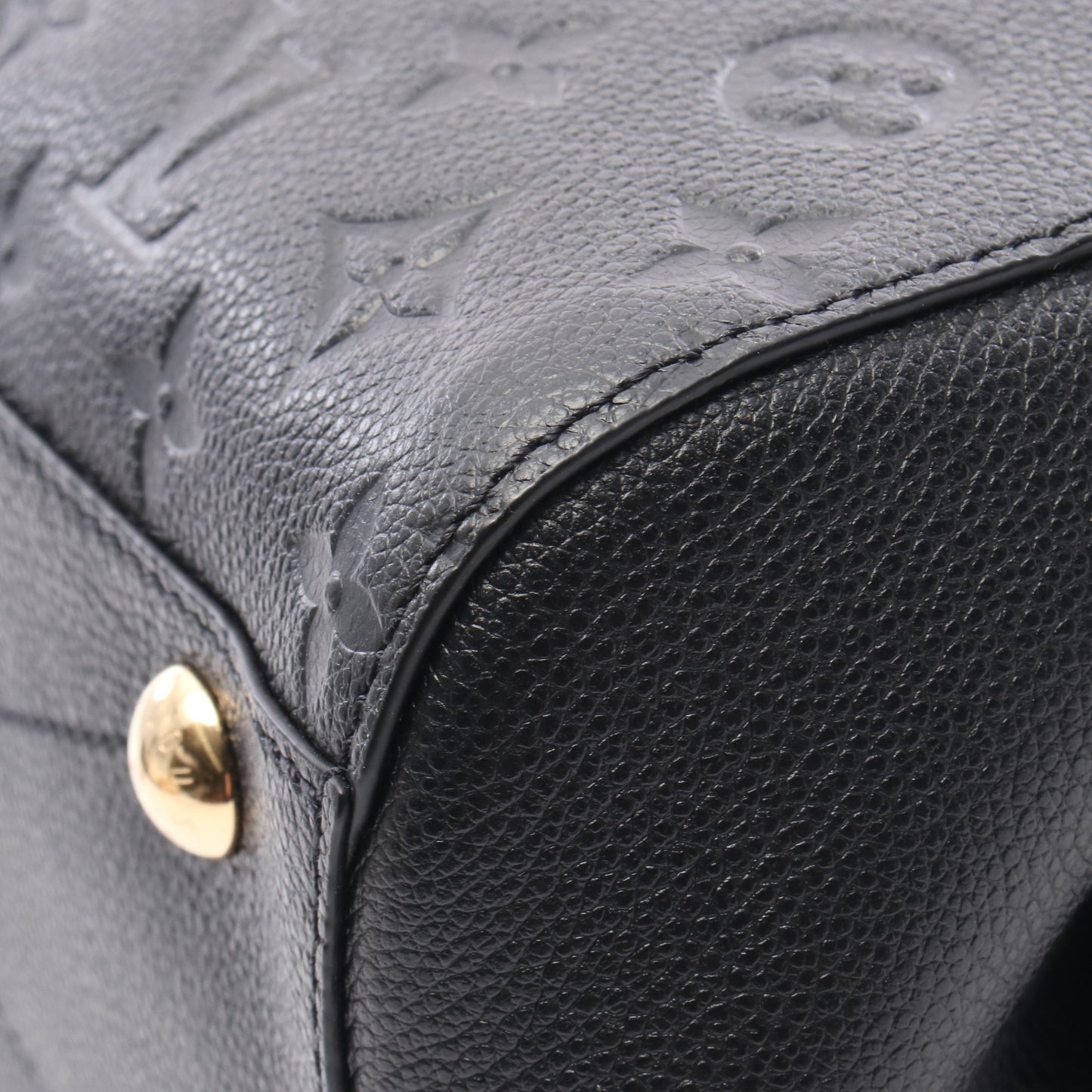 モンテーニュMM モノグラムアンプラント ノワール ハンドバッグ レザー ブラック 2WAY ルイヴィトン バッグ LOUIS VUITTON