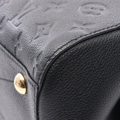 モンテーニュMM モノグラムアンプラント ノワール ハンドバッグ レザー ブラック 2WAY ルイヴィトン バッグ LOUIS VUITTON