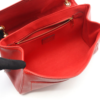 サンジェルマンPM モノグラムアンプラント スリーズ チェーンショルダーバッグ レザー レッド ルイヴィトン バッグ LOUIS VUITTON