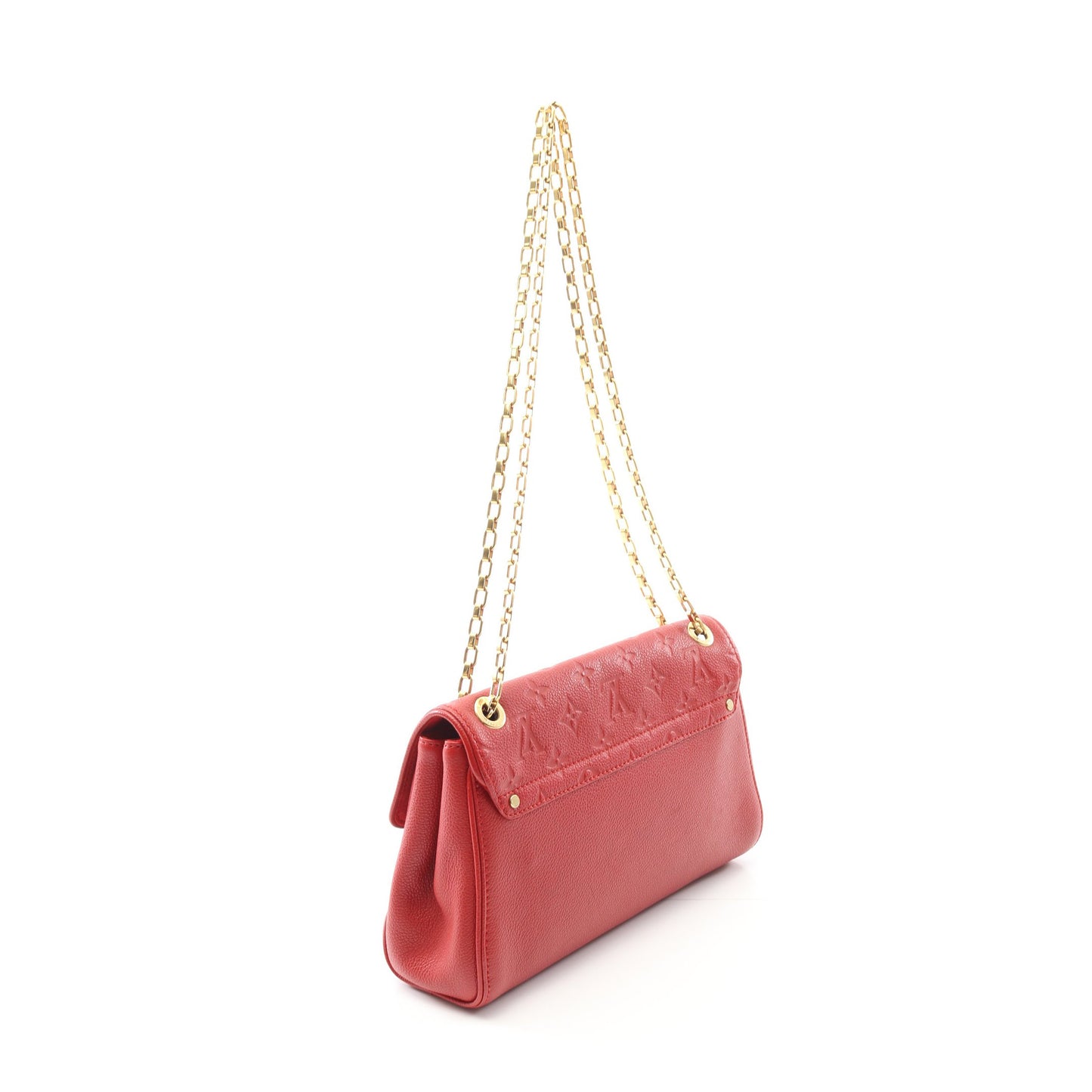 サンジェルマンPM モノグラムアンプラント スリーズ チェーンショルダーバッグ レザー レッド ルイヴィトン バッグ LOUIS VUITTON