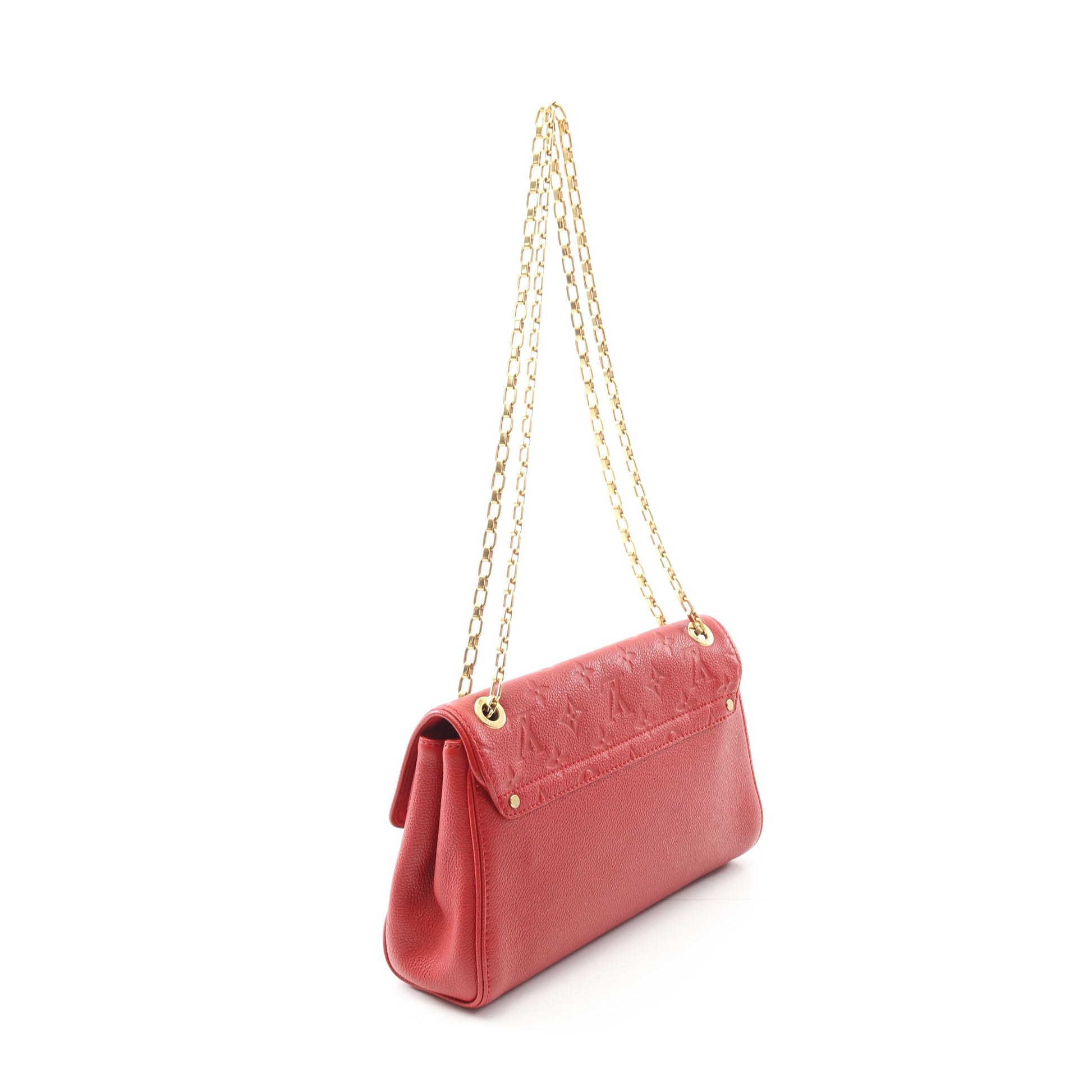 サンジェルマンPM モノグラムアンプラント スリーズ チェーンショルダーバッグ レザー レッド ルイヴィトン バッグ LOUIS VUITTON