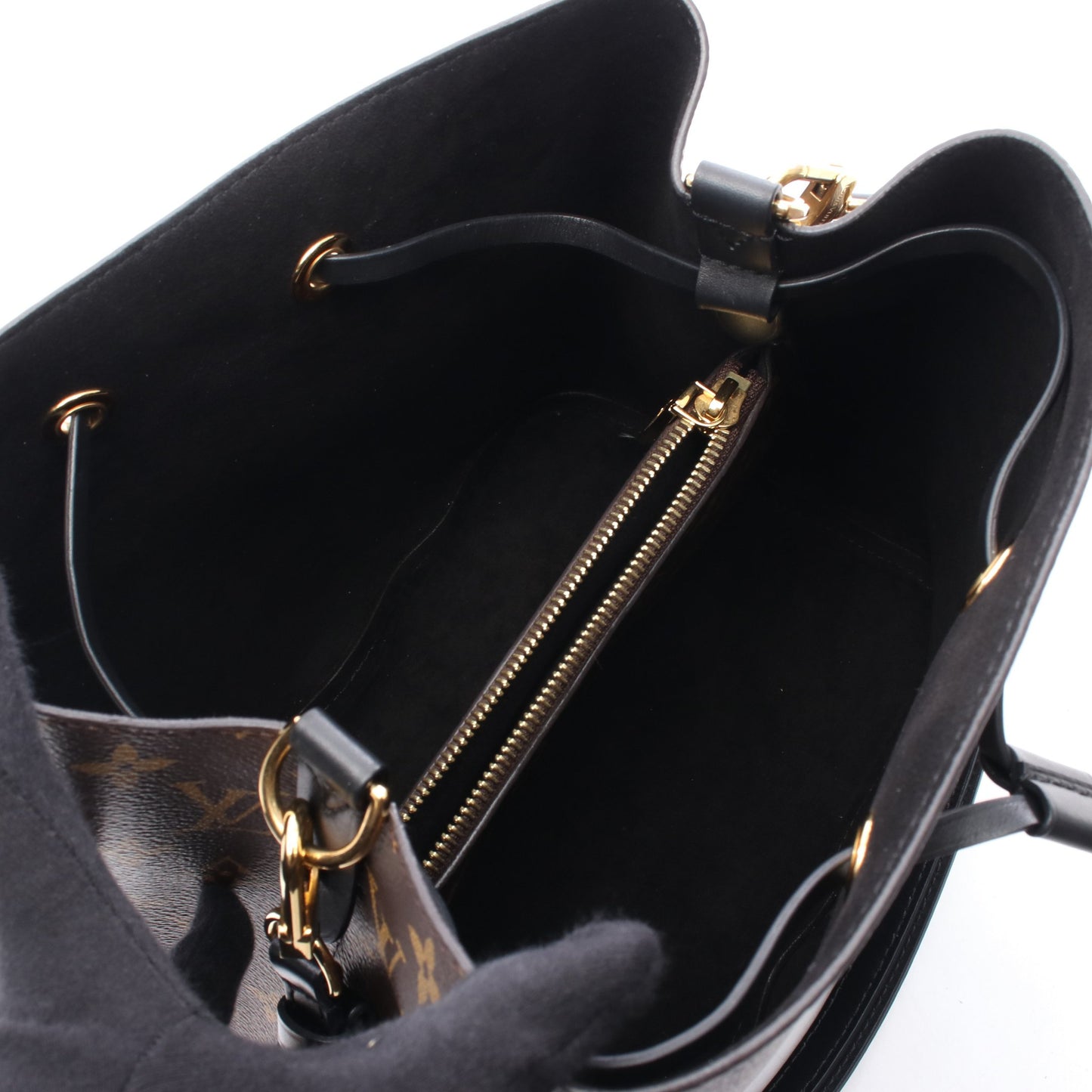 ネオノエ モノグラム ノワール ショルダーバッグ PVC レザー ブラウン ブラック ルイヴィトン バッグ LOUIS VUITTON